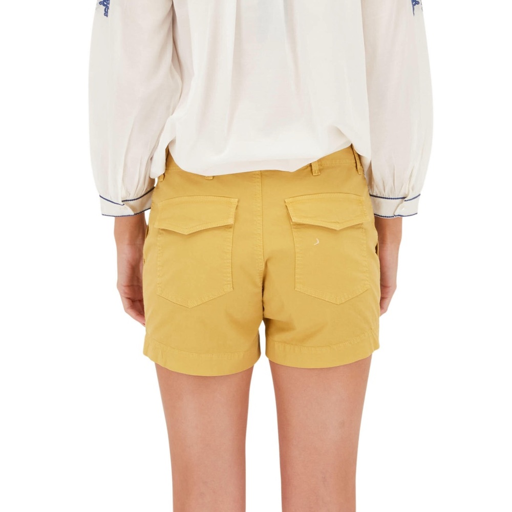 Nili Lotan Tuscan Yellow Utility Shorts Size 2 - Picture 2 of 7